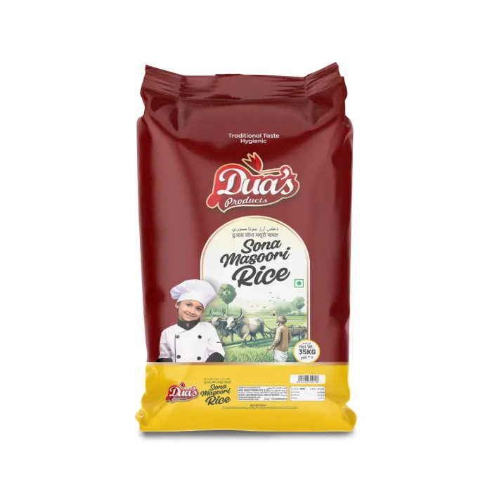 DUAS - sona masuri RICE BAG - MOCK-UP- 2025 - 35 kg
