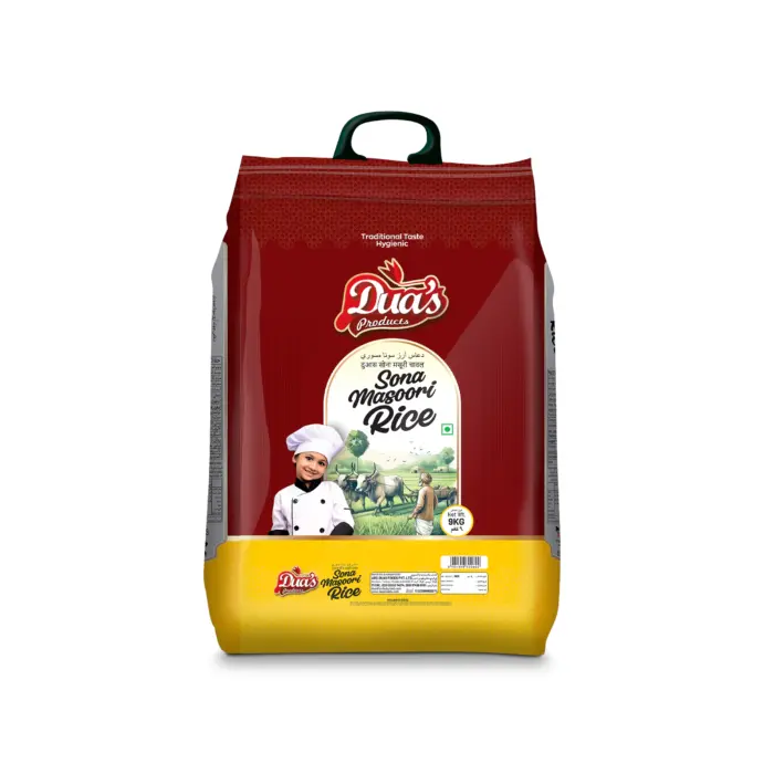 DUAS - sona masuri RICE BAG - MOCK-UP- 2025 - 9 kg